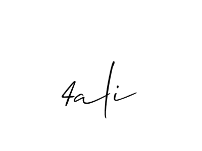 Make a beautiful signature design for name 4ali. With this signature (Allison_Script) style, you can create a handwritten signature for free. 4ali signature style 2 images and pictures png