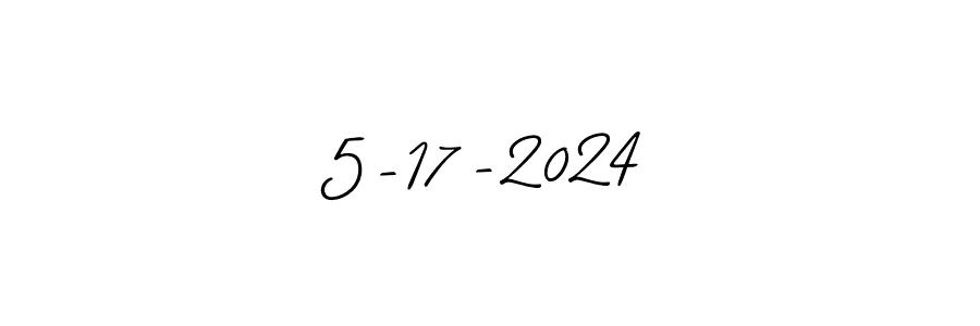 You should practise on your own different ways (Allison_Script) to write your name (5-17-2024) in signature. don't let someone else do it for you. 5-17-2024 signature style 2 images and pictures png