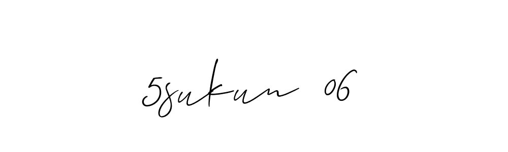 Best and Professional Signature Style for 5sukun  06. Allison_Script Best Signature Style Collection. 5sukun  06 signature style 2 images and pictures png