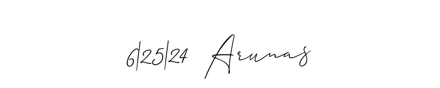 6|25|24  Arunas stylish signature style. Best Handwritten Sign (Allison_Script) for my name. Handwritten Signature Collection Ideas for my name 6|25|24  Arunas. 6|25|24  Arunas signature style 2 images and pictures png