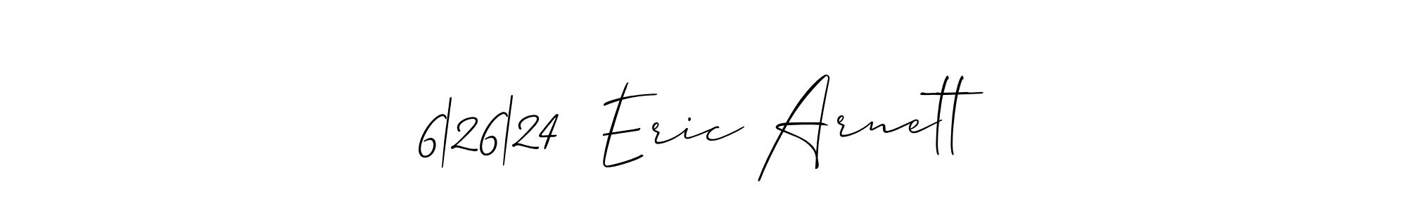 Use a signature maker to create a handwritten signature online. With this signature software, you can design (Allison_Script) your own signature for name 6|26|24  Eric Arnett. 6|26|24  Eric Arnett signature style 2 images and pictures png