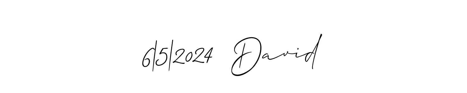 The best way (Allison_Script) to make a short signature is to pick only two or three words in your name. The name 6|5|2024  David include a total of six letters. For converting this name. 6|5|2024  David signature style 2 images and pictures png