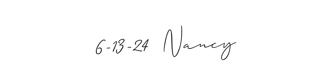 Once you've used our free online signature maker to create your best signature Allison_Script style, it's time to enjoy all of the benefits that 6-13-24  Nancy name signing documents. 6-13-24  Nancy signature style 2 images and pictures png