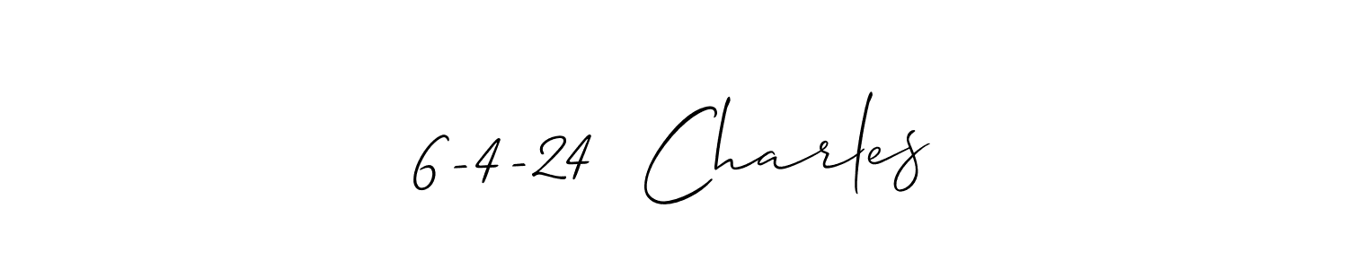 Create a beautiful signature design for name 6-4-24  Charles. With this signature (Allison_Script) fonts, you can make a handwritten signature for free. 6-4-24  Charles signature style 2 images and pictures png