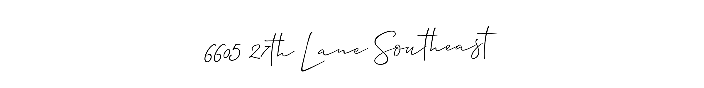 Best and Professional Signature Style for 6605 27th Lane Southeast. Allison_Script Best Signature Style Collection. 6605 27th Lane Southeast signature style 2 images and pictures png