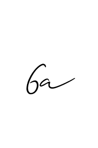 Create a beautiful signature design for name 6a. With this signature (Allison_Script) fonts, you can make a handwritten signature for free. 6a signature style 2 images and pictures png