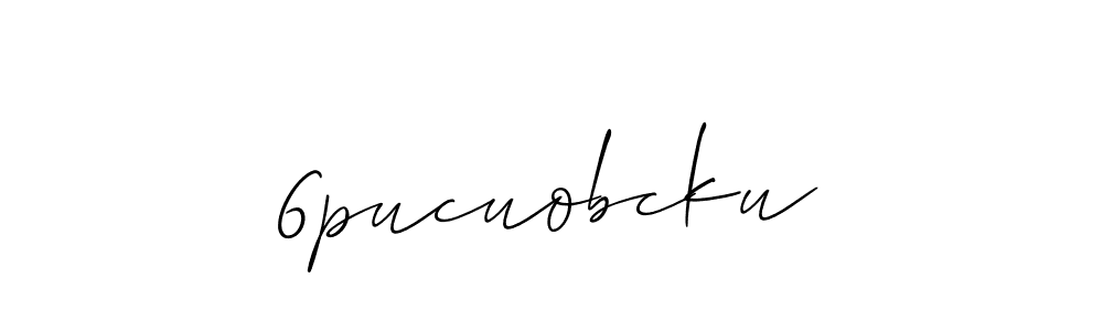 Best and Professional Signature Style for 6pucuobcku. Allison_Script Best Signature Style Collection. 6pucuobcku signature style 2 images and pictures png