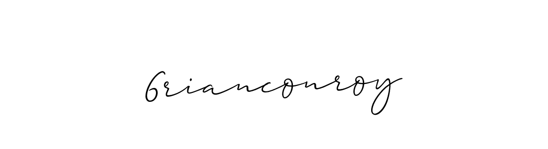 Also we have 6rianconroy name is the best signature style. Create professional handwritten signature collection using Allison_Script autograph style. 6rianconroy signature style 2 images and pictures png