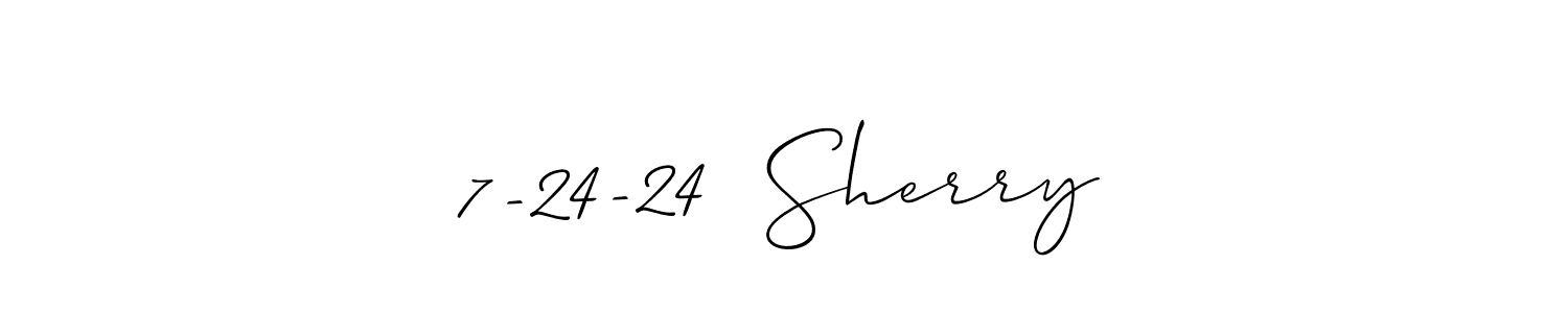 See photos of 7-24-24  Sherry official signature by Spectra . Check more albums & portfolios. Read reviews & check more about Allison_Script font. 7-24-24  Sherry signature style 2 images and pictures png