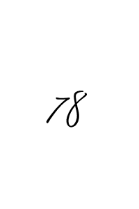 How to Draw 78 signature style? Allison_Script is a latest design signature styles for name 78. 78 signature style 2 images and pictures png