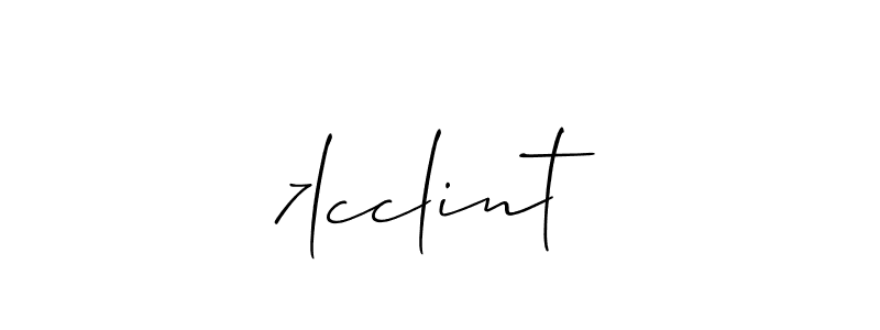 Also we have 7lcclint name is the best signature style. Create professional handwritten signature collection using Allison_Script autograph style. 7lcclint signature style 2 images and pictures png