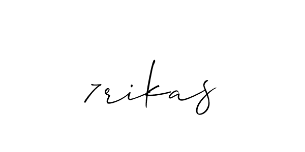 Best and Professional Signature Style for 7rikas. Allison_Script Best Signature Style Collection. 7rikas signature style 2 images and pictures png