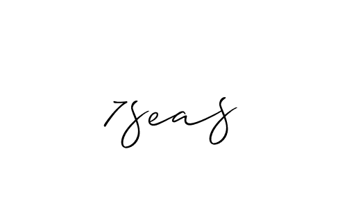 Make a beautiful signature design for name 7seas. With this signature (Allison_Script) style, you can create a handwritten signature for free. 7seas signature style 2 images and pictures png