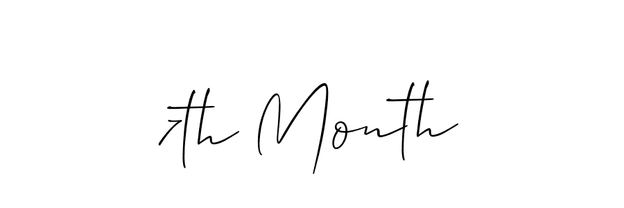 Also You can easily find your signature by using the search form. We will create 7th Month name handwritten signature images for you free of cost using Allison_Script sign style. 7th Month signature style 2 images and pictures png