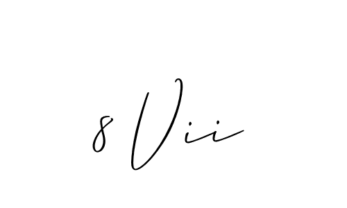 Make a beautiful signature design for name 8 Vii. With this signature (Allison_Script) style, you can create a handwritten signature for free. 8 Vii signature style 2 images and pictures png