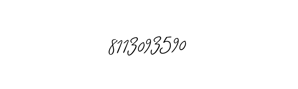 Design your own signature with our free online signature maker. With this signature software, you can create a handwritten (Allison_Script) signature for name 8113093590. 8113093590 signature style 2 images and pictures png