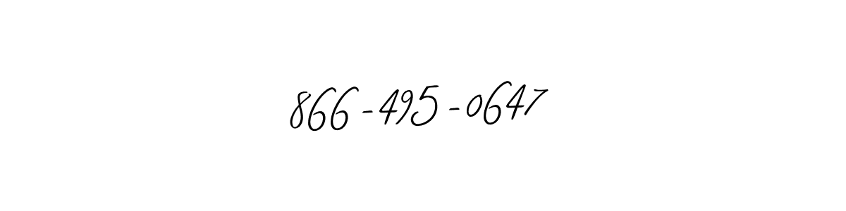 Best and Professional Signature Style for 866-495-0647. Allison_Script Best Signature Style Collection. 866-495-0647 signature style 2 images and pictures png