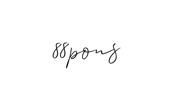 Make a beautiful signature design for name 88pons. Use this online signature maker to create a handwritten signature for free. 88pons signature style 2 images and pictures png