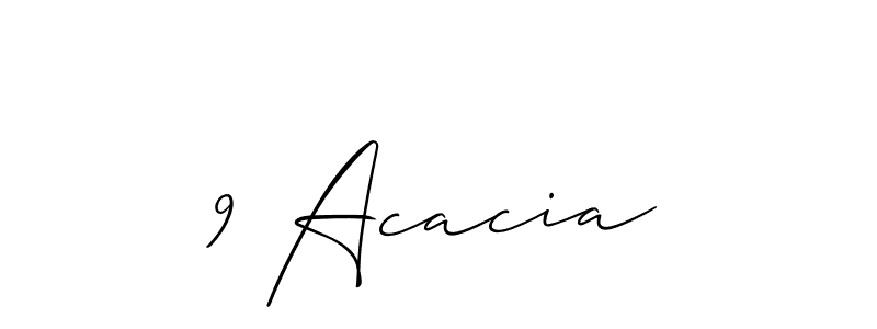 How to Draw 9 Acacia signature style? Allison_Script is a latest design signature styles for name 9 Acacia. 9 Acacia signature style 2 images and pictures png