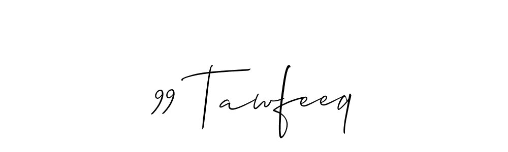 Once you've used our free online signature maker to create your best signature Allison_Script style, it's time to enjoy all of the benefits that 99 Tawfeeq name signing documents. 99 Tawfeeq signature style 2 images and pictures png