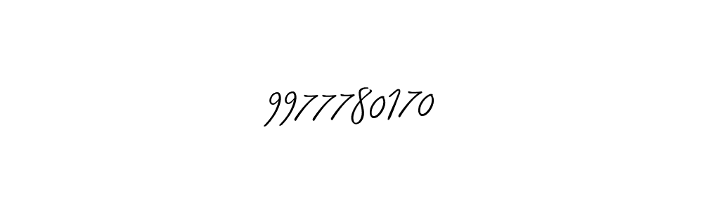 Make a beautiful signature design for name 9977780170. Use this online signature maker to create a handwritten signature for free. 9977780170 signature style 2 images and pictures png