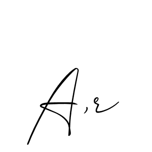 Best and Professional Signature Style for A,r. Allison_Script Best Signature Style Collection. A,r signature style 2 images and pictures png