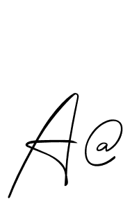 This is the best signature style for the A@ name. Also you like these signature font (Allison_Script). Mix name signature. A@ signature style 2 images and pictures png