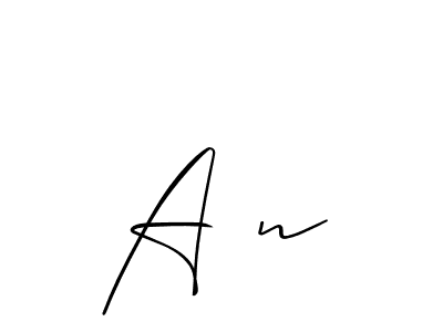 Similarly Allison_Script is the best handwritten signature design. Signature creator online .You can use it as an online autograph creator for name A²n. A²n signature style 2 images and pictures png