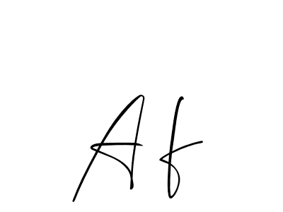 The best way (Allison_Script) to make a short signature is to pick only two or three words in your name. The name A³f include a total of six letters. For converting this name. A³f signature style 2 images and pictures png