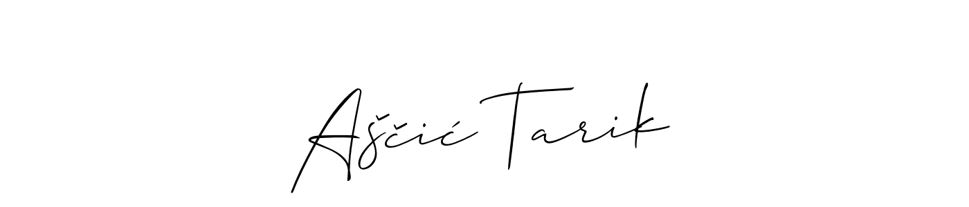 How to make Aščić Tarik signature? Allison_Script is a professional autograph style. Create handwritten signature for Aščić Tarik name. Aščić Tarik signature style 2 images and pictures png