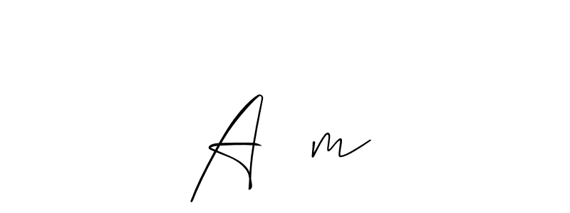 Allison_Script is a professional signature style that is perfect for those who want to add a touch of class to their signature. It is also a great choice for those who want to make their signature more unique. Get A❤️m name to fancy signature for free. A❤️m signature style 2 images and pictures png