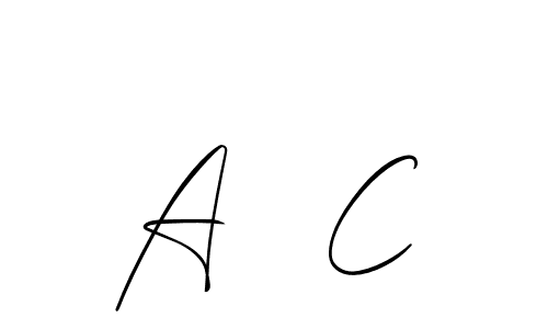 Similarly Allison_Script is the best handwritten signature design. Signature creator online .You can use it as an online autograph creator for name A   C. A   C signature style 2 images and pictures png