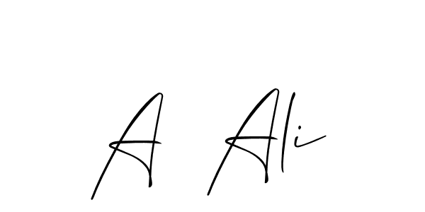 Best and Professional Signature Style for A  Ali. Allison_Script Best Signature Style Collection. A  Ali signature style 2 images and pictures png