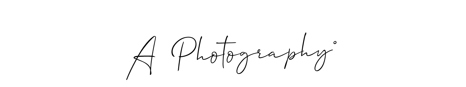 Here are the top 10 professional signature styles for the name A  Photography°. These are the best autograph styles you can use for your name. A  Photography° signature style 2 images and pictures png