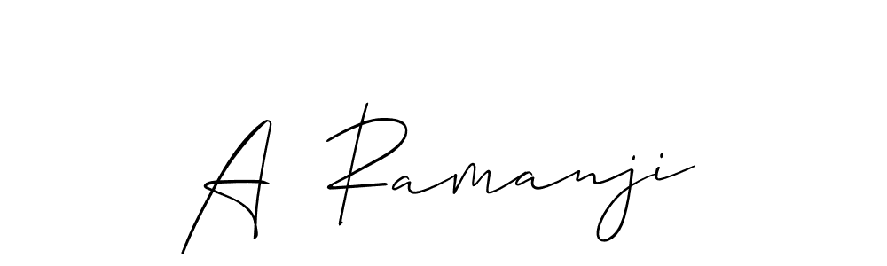 Once you've used our free online signature maker to create your best signature Allison_Script style, it's time to enjoy all of the benefits that A  Ramanji name signing documents. A  Ramanji signature style 2 images and pictures png