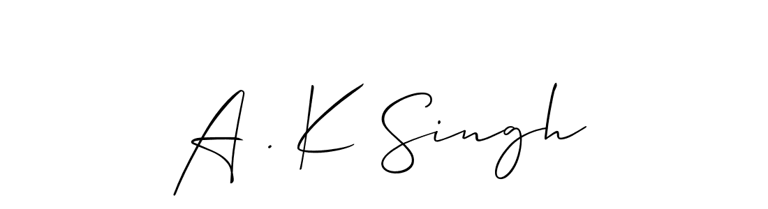 Make a beautiful signature design for name A . K Singh. Use this online signature maker to create a handwritten signature for free. A . K Singh signature style 2 images and pictures png