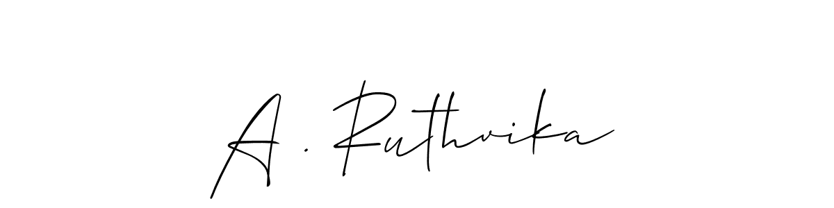 Make a beautiful signature design for name A . Ruthvika. Use this online signature maker to create a handwritten signature for free. A . Ruthvika signature style 2 images and pictures png