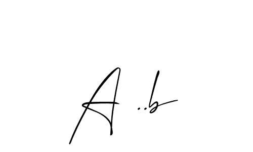 Use a signature maker to create a handwritten signature online. With this signature software, you can design (Allison_Script) your own signature for name A ..b. A ..b signature style 2 images and pictures png