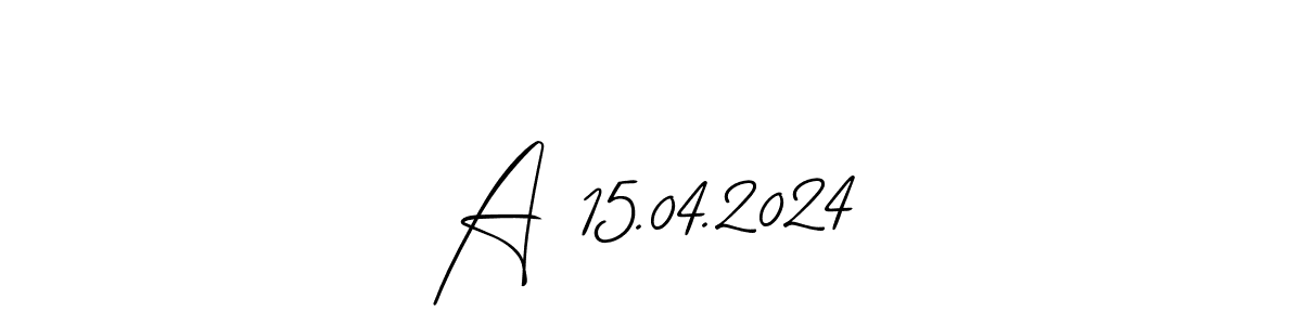 Create a beautiful signature design for name A 15.04.2024. With this signature (Allison_Script) fonts, you can make a handwritten signature for free. A 15.04.2024 signature style 2 images and pictures png