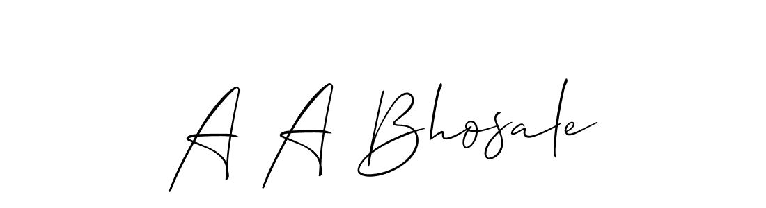 Allison_Script is a professional signature style that is perfect for those who want to add a touch of class to their signature. It is also a great choice for those who want to make their signature more unique. Get A A Bhosale name to fancy signature for free. A A Bhosale signature style 2 images and pictures png