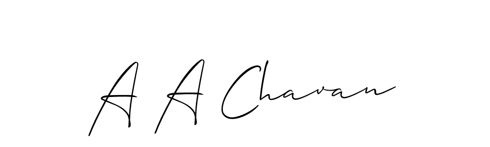 Use a signature maker to create a handwritten signature online. With this signature software, you can design (Allison_Script) your own signature for name A A Chavan. A A Chavan signature style 2 images and pictures png