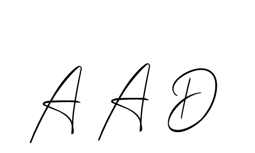 A A D stylish signature style. Best Handwritten Sign (Allison_Script) for my name. Handwritten Signature Collection Ideas for my name A A D. A A D signature style 2 images and pictures png
