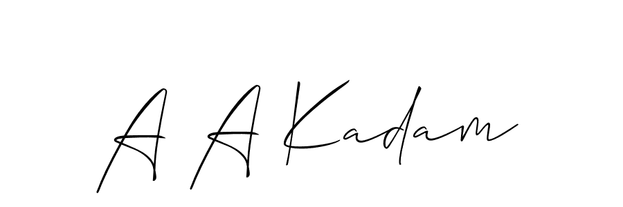 You can use this online signature creator to create a handwritten signature for the name A A Kadam. This is the best online autograph maker. A A Kadam signature style 2 images and pictures png