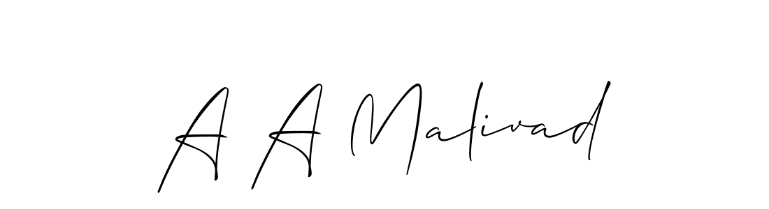 Make a short A A Malivad signature style. Manage your documents anywhere anytime using Allison_Script. Create and add eSignatures, submit forms, share and send files easily. A A Malivad signature style 2 images and pictures png