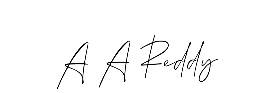 It looks lik you need a new signature style for name A A Reddy. Design unique handwritten (Allison_Script) signature with our free signature maker in just a few clicks. A A Reddy signature style 2 images and pictures png