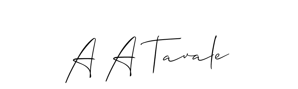 How to Draw A A Tavale signature style? Allison_Script is a latest design signature styles for name A A Tavale. A A Tavale signature style 2 images and pictures png