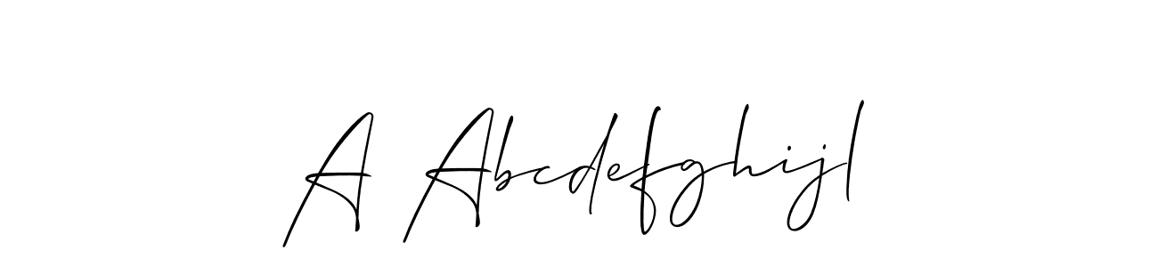 if you are searching for the best signature style for your name A Abcdefghijl. so please give up your signature search. here we have designed multiple signature styles  using Allison_Script. A Abcdefghijl signature style 2 images and pictures png