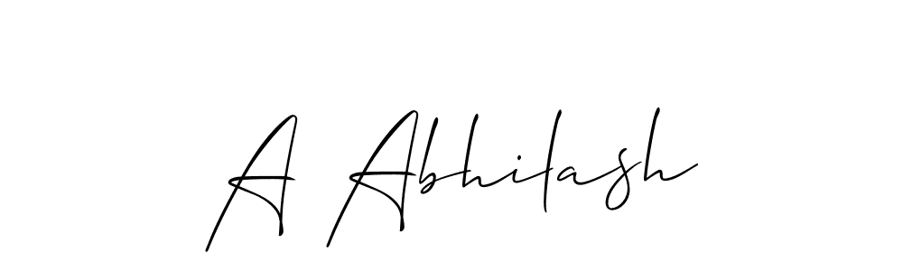 You should practise on your own different ways (Allison_Script) to write your name (A Abhilash) in signature. don't let someone else do it for you. A Abhilash signature style 2 images and pictures png