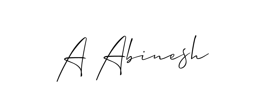 You should practise on your own different ways (Allison_Script) to write your name (A Abinesh) in signature. don't let someone else do it for you. A Abinesh signature style 2 images and pictures png