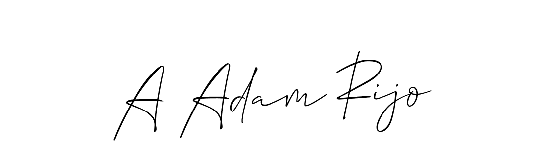 This is the best signature style for the A Adam Rijo name. Also you like these signature font (Allison_Script). Mix name signature. A Adam Rijo signature style 2 images and pictures png